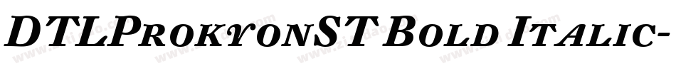 DTLProkyonST Bold Italic字体转换